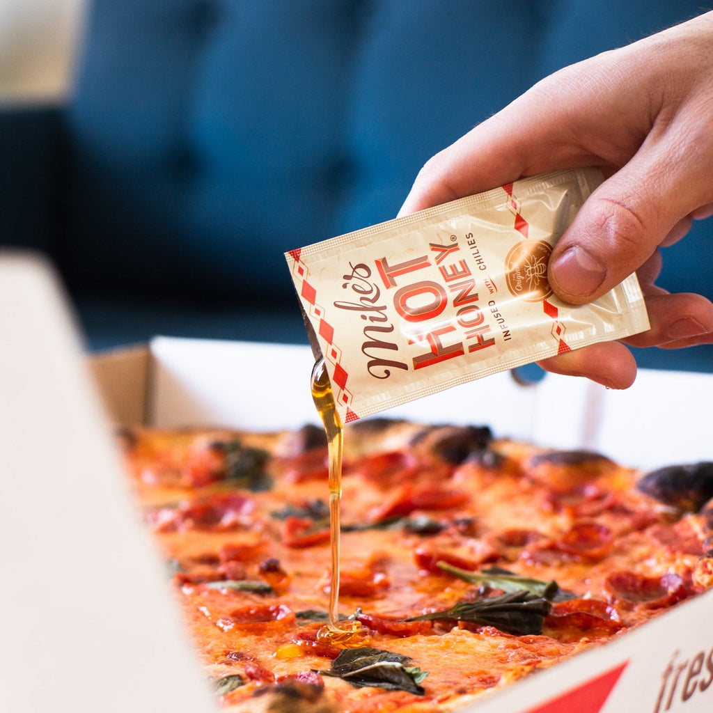 individual honey packet for pizza